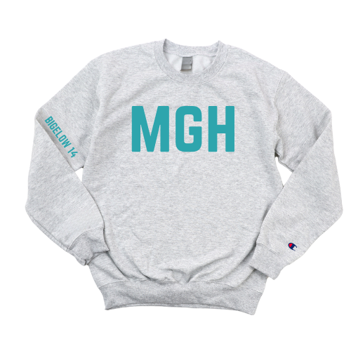 TEAL MGH BIGELOW 14 CHAMPION CREWNECK
