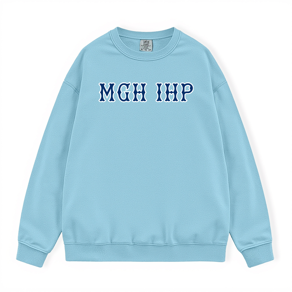 MGH IHP NAVY SOX LETTERS CREWNECK