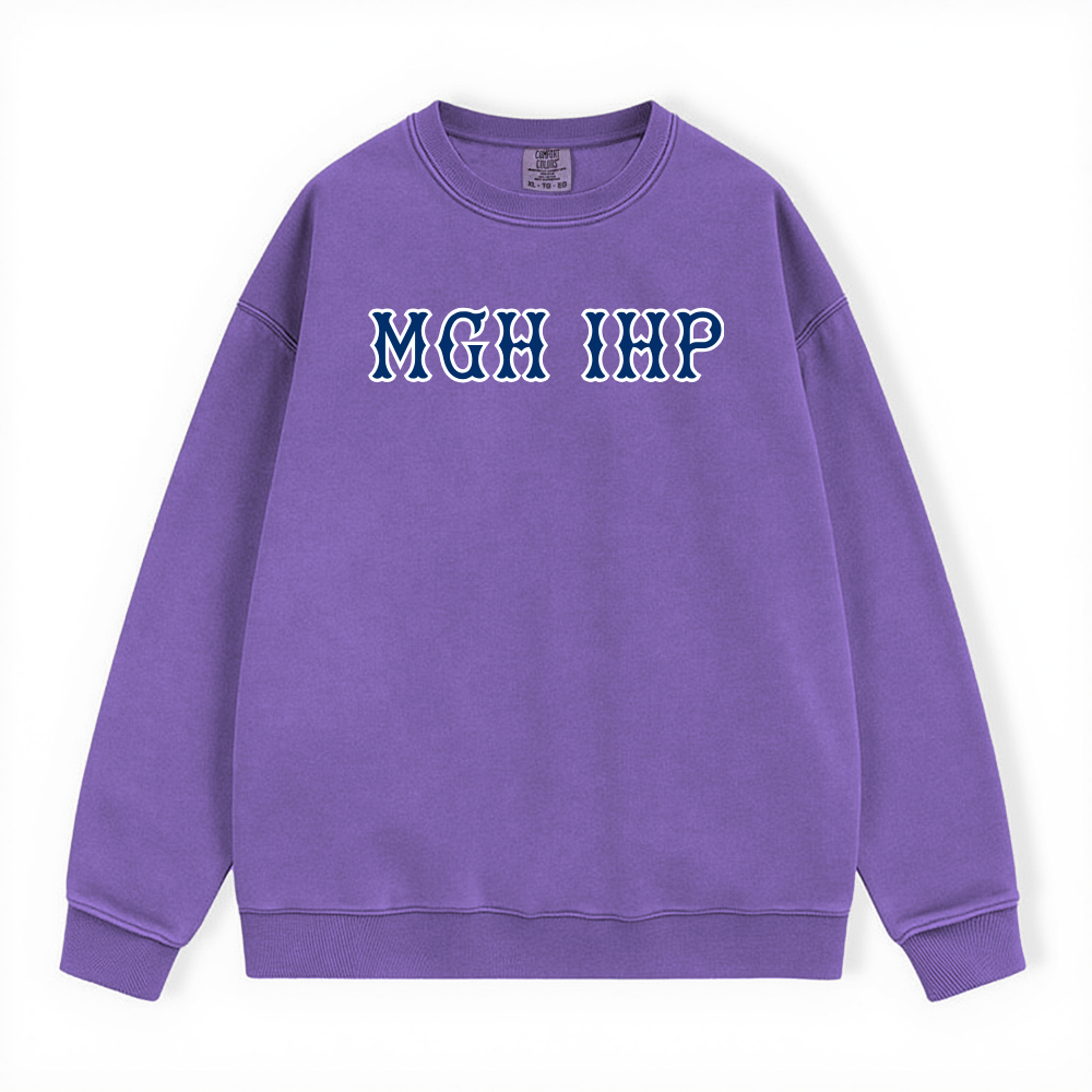 MGH IHP NAVY SOX LETTERS CREWNECK
