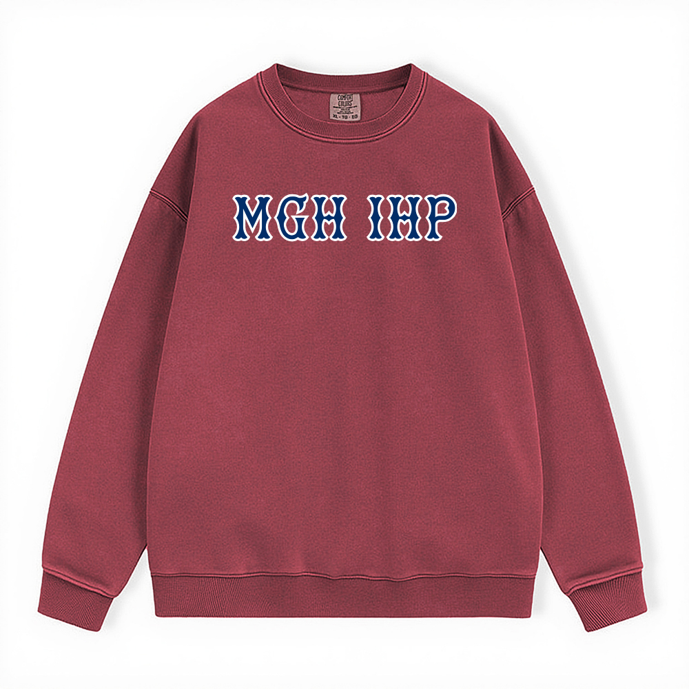 MGH IHP NAVY SOX LETTERS CREWNECK