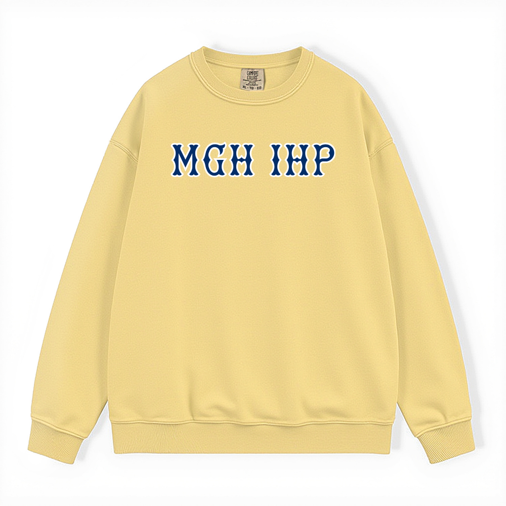 MGH IHP NAVY SOX LETTERS CREWNECK