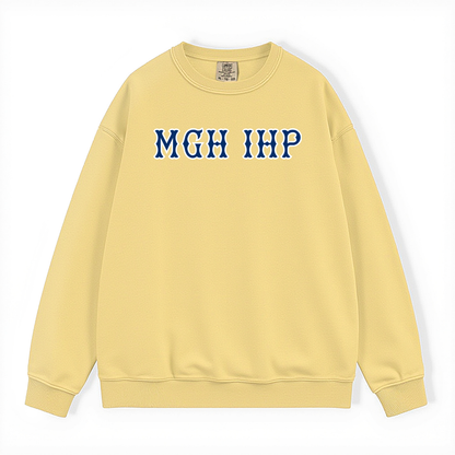 MGH IHP NAVY SOX LETTERS CREWNECK