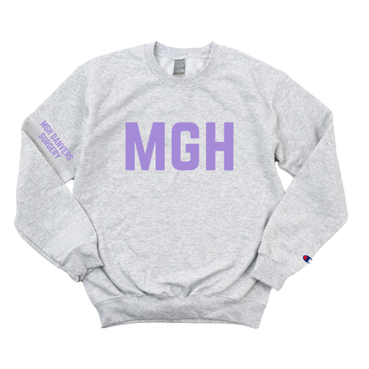 LILAC MGH DANVERS SURGERY CHAMPION CREWNECK