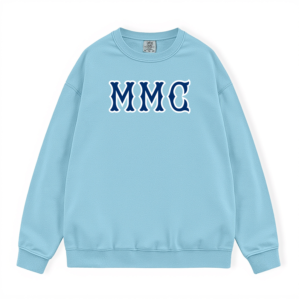 MMC NAVY SOX LETTERS CREWNECK