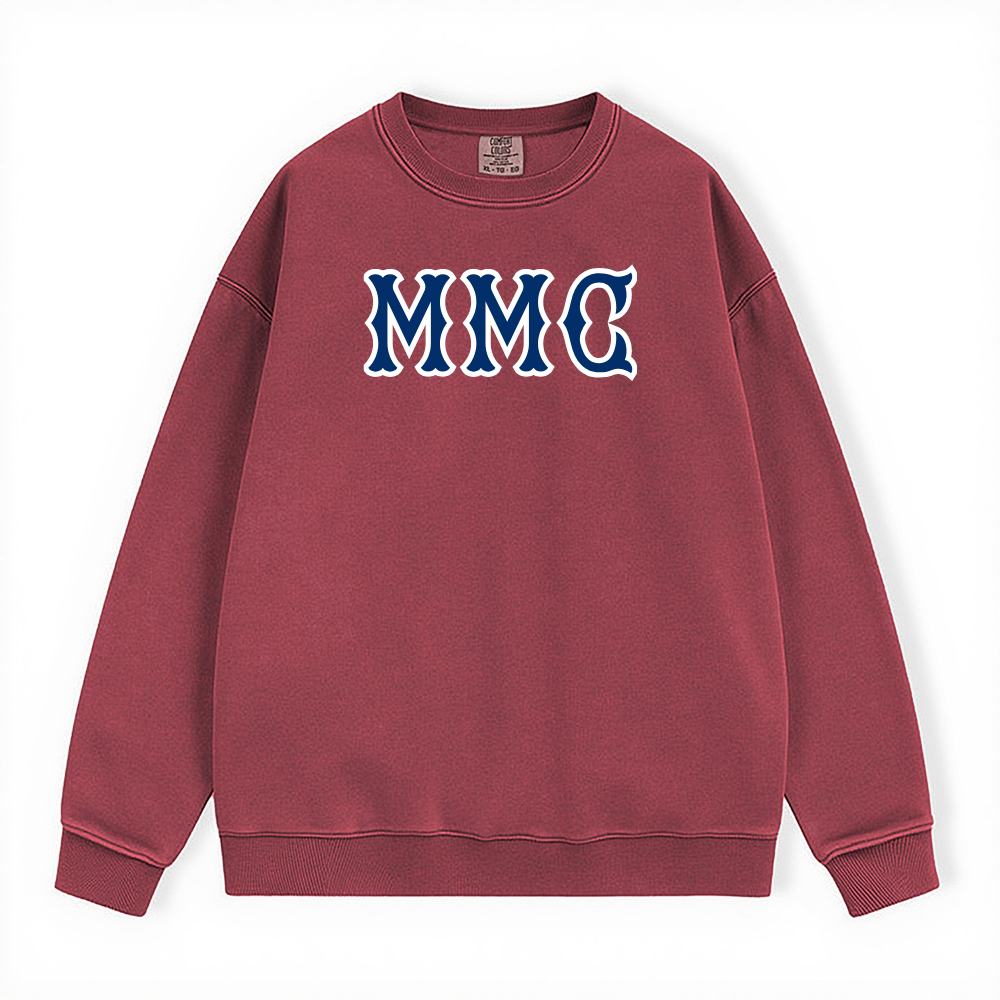 MMC NAVY SOX LETTERS CREWNECK