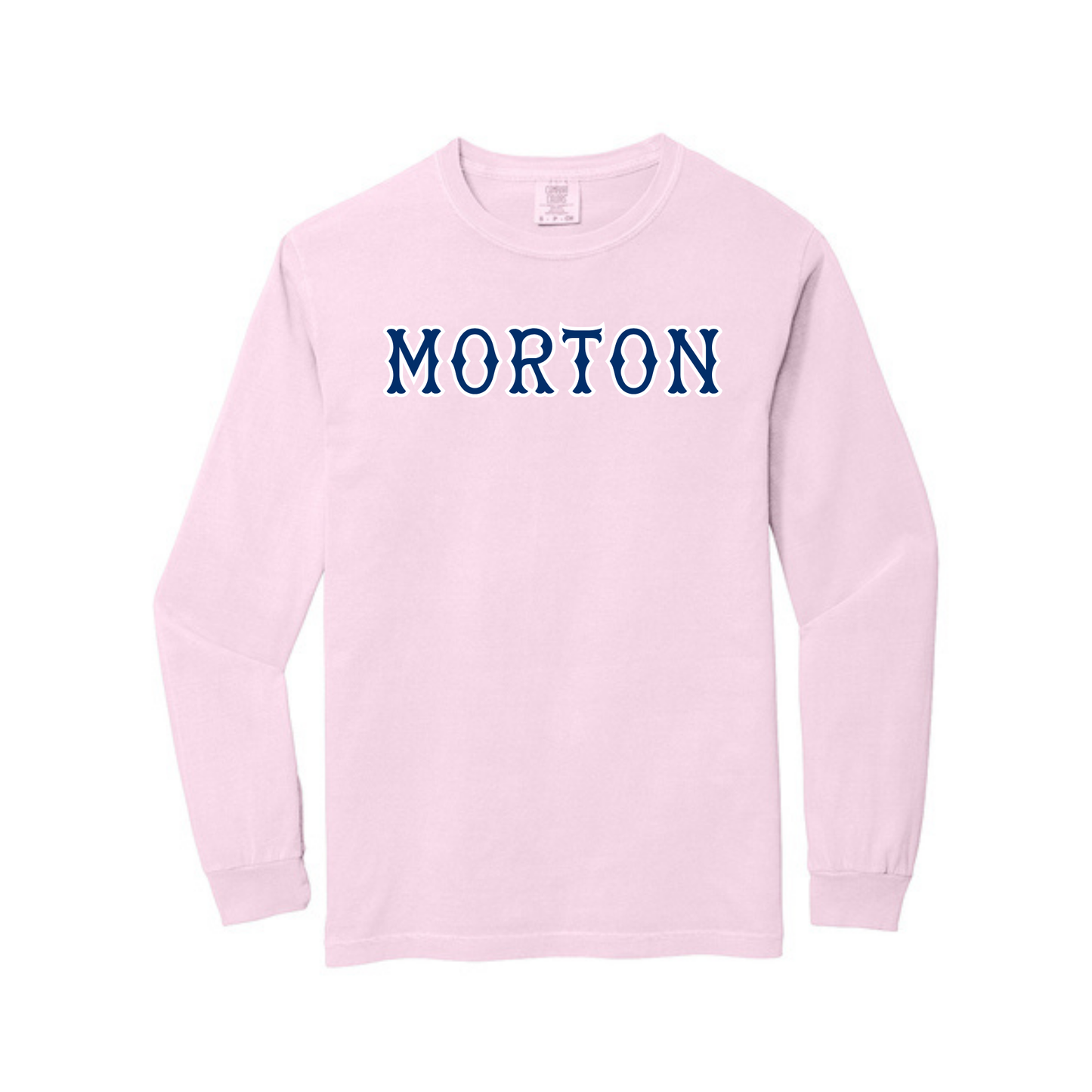 MORTON NAVY SOX LETTERS LONG SLEEVE