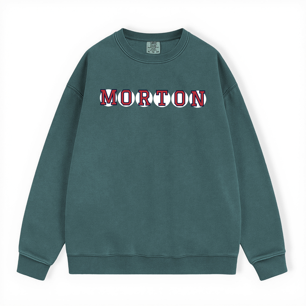 MORTON RETIRED SOX LETTERS CREWNECK