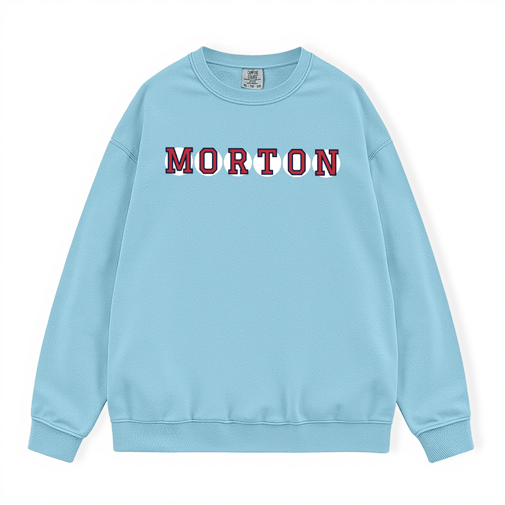 MORTON RETIRED SOX LETTERS CREWNECK