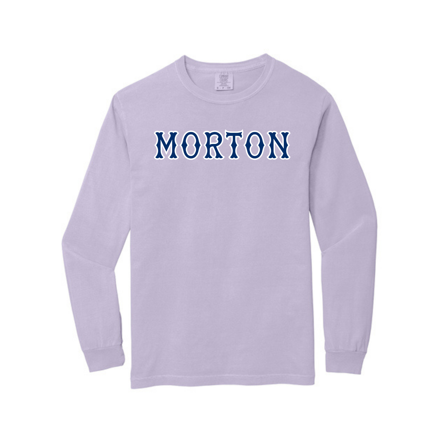 MORTON NAVY SOX LETTERS LONG SLEEVE