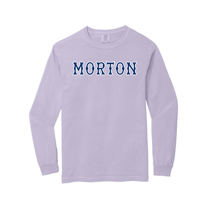 MORTON NAVY SOX LETTERS LONG SLEEVE