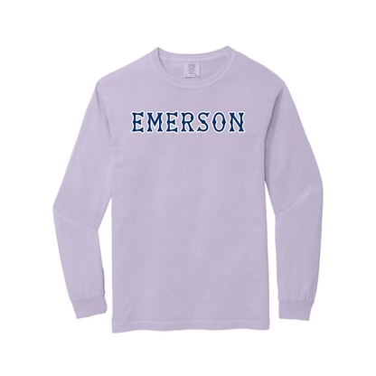 EMERSON NAVY SOX LETTERS LONG SLEEVE