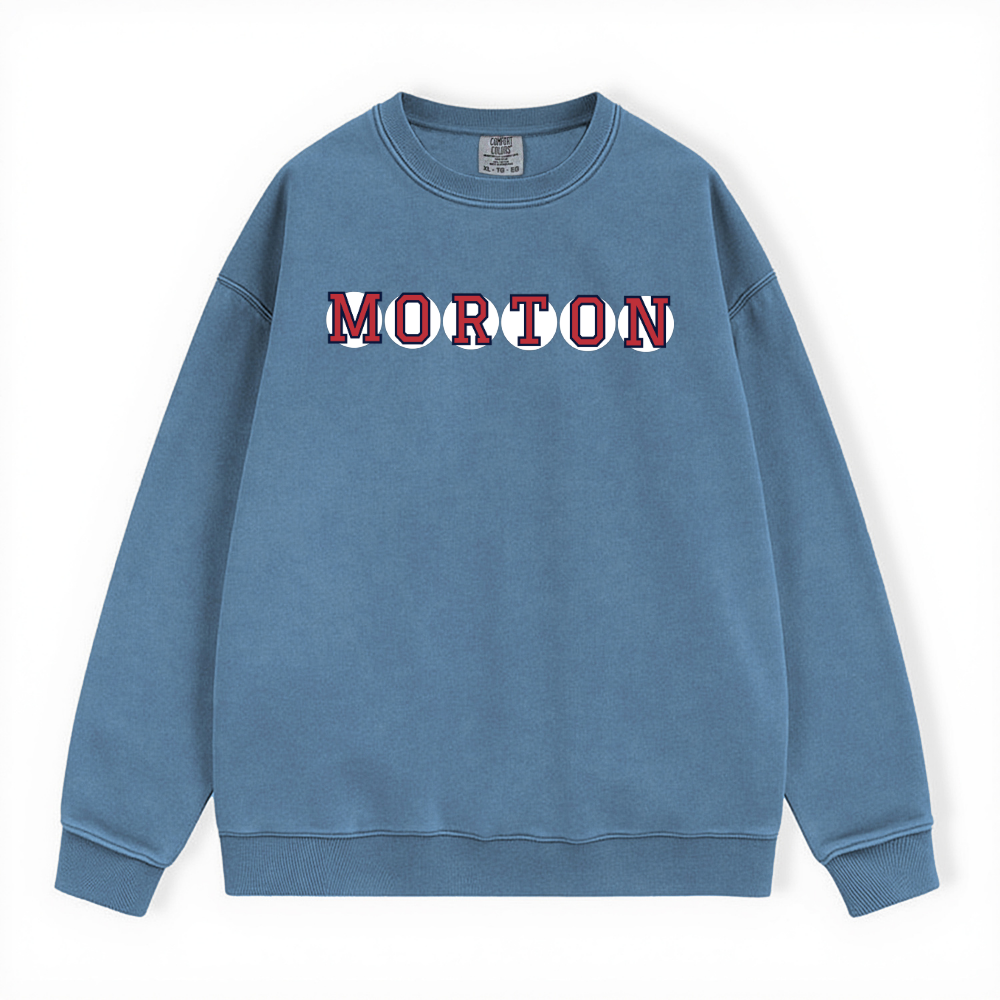MORTON RETIRED SOX LETTERS CREWNECK