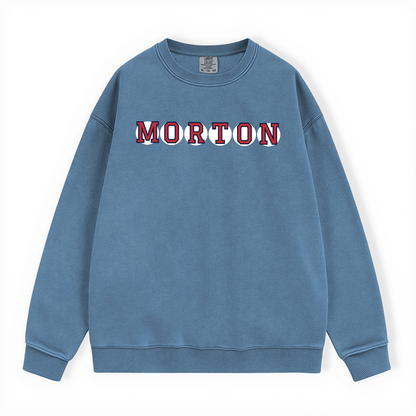 MORTON RETIRED SOX LETTERS CREWNECK