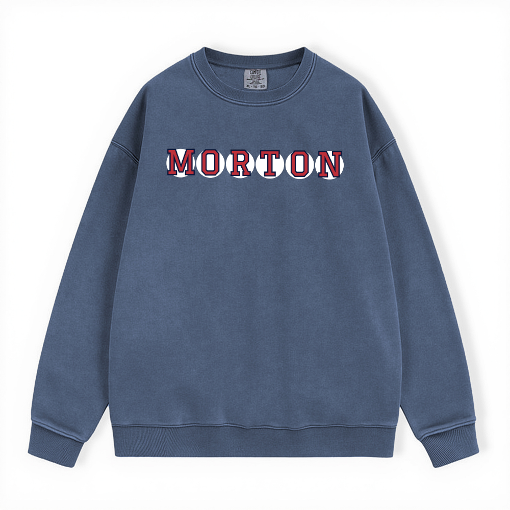 MORTON RETIRED SOX LETTERS CREWNECK