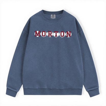 MORTON RETIRED SOX LETTERS CREWNECK