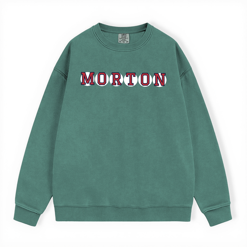 MORTON RETIRED SOX LETTERS CREWNECK