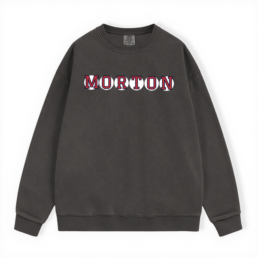 MORTON RETIRED SOX LETTERS CREWNECK