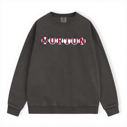 MORTON RETIRED SOX LETTERS CREWNECK
