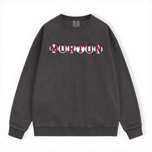 MORTON RETIRED SOX LETTERS CREWNECK
