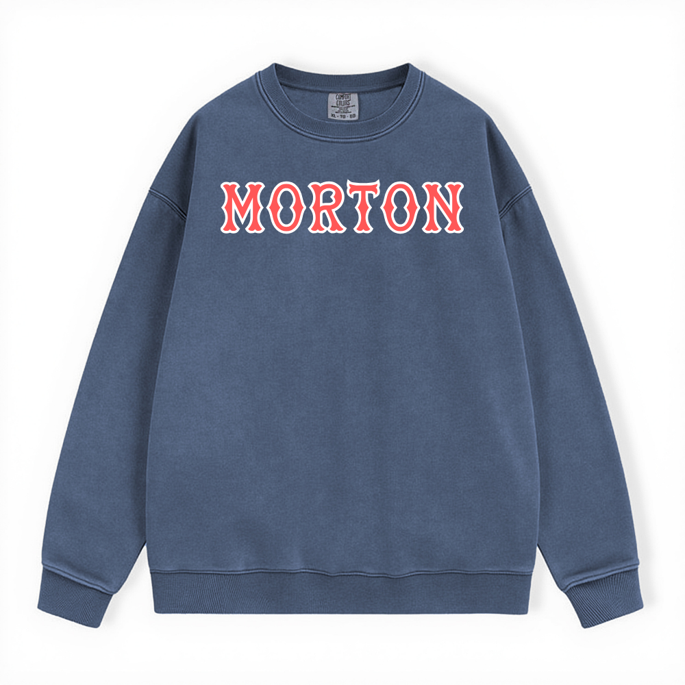 MORTON SOX LETTERS CREWNECK