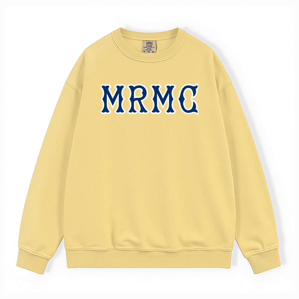 MRMC NAVY SOX LETTERS CREWNECK