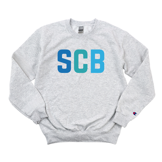 MULTICOLOR BLUE SCB CHAMPION CREWNECK
