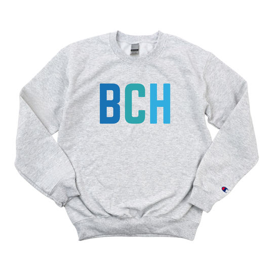 MULTICOLOR BLUE BCH CHAMPION CREWNECK