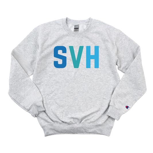 MULTICOLOR BLUE SVH CHAMPION CREWNECK