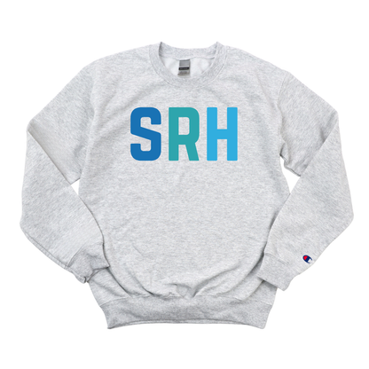 MULTICOLOR BLUE SRH CHAMPION CREWNECK