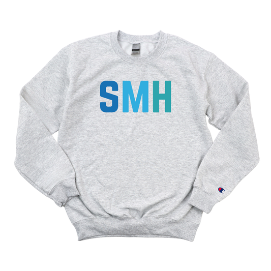 MULTICOLOR BLUE SMH CHAMPION CREWNECK
