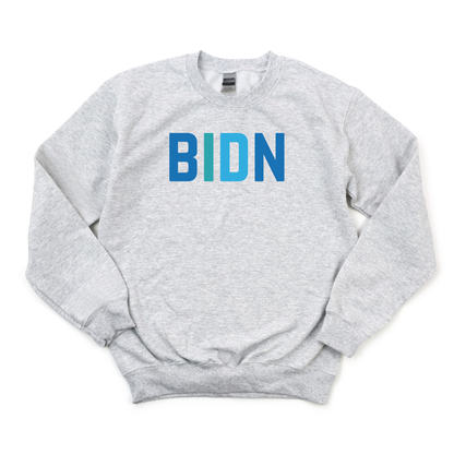 MULTICOLOR BLUE BIDN CHAMPION CREWNECK