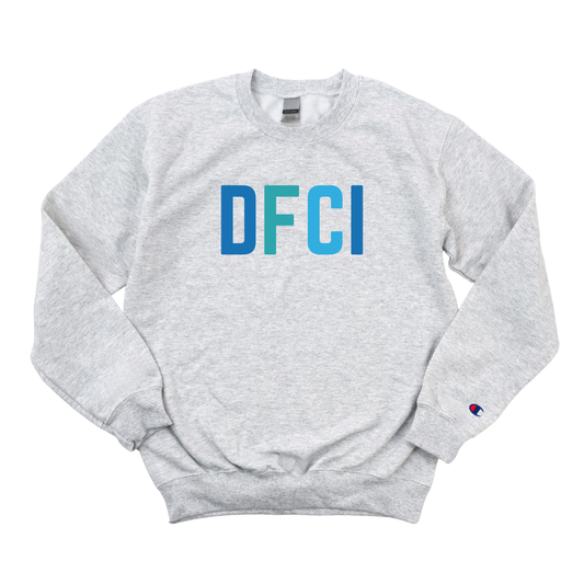 MULTICOLOR BLUE DFCI CHAMPION CREWNECK