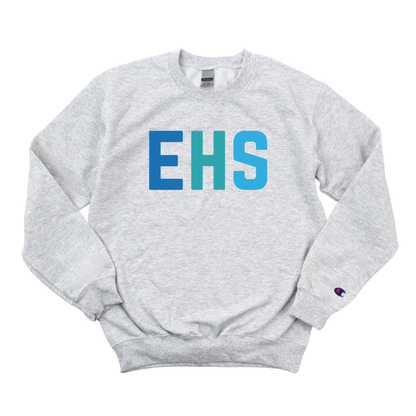 MULTICOLOR BLUE EHS CHAMPION CREWNECK
