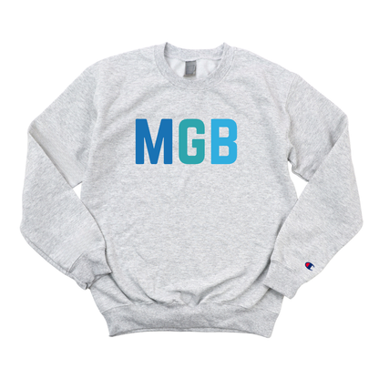 MULTICOLOR BLUE MGB CHAMPION CREWNECK