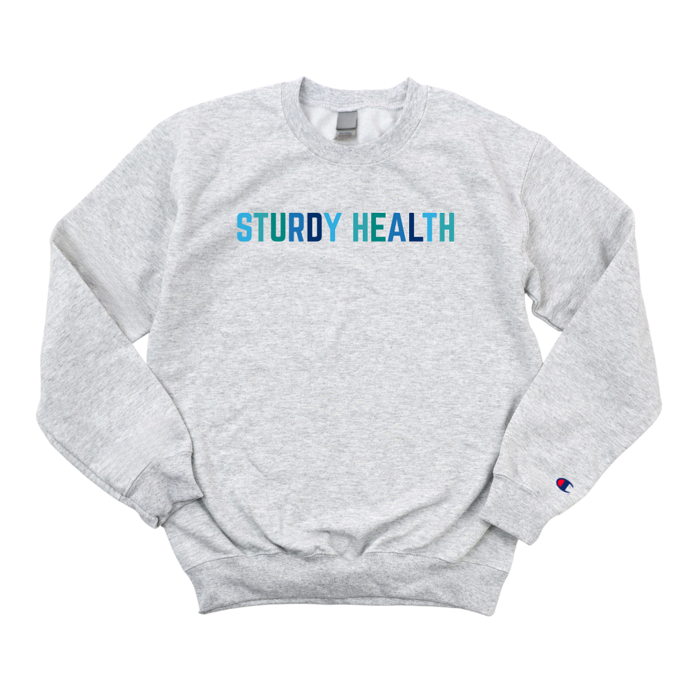 MULTICOLOR BLUE STURDY HEALTH CHAMPION CREWNECK