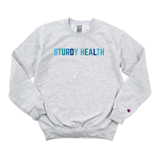 MULTICOLOR BLUE STURDY HEALTH CHAMPION CREWNECK