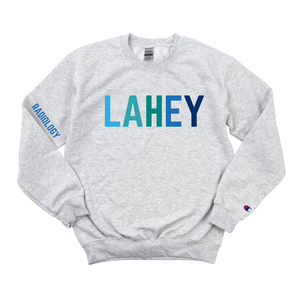 MULTI BLUE LAHEY R.T(R) RADIOLOGY CHAMPION CREWNECK