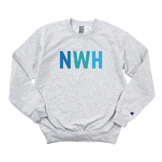 MULTICOLOR BLUE NWH CHAMPION CREWNECK