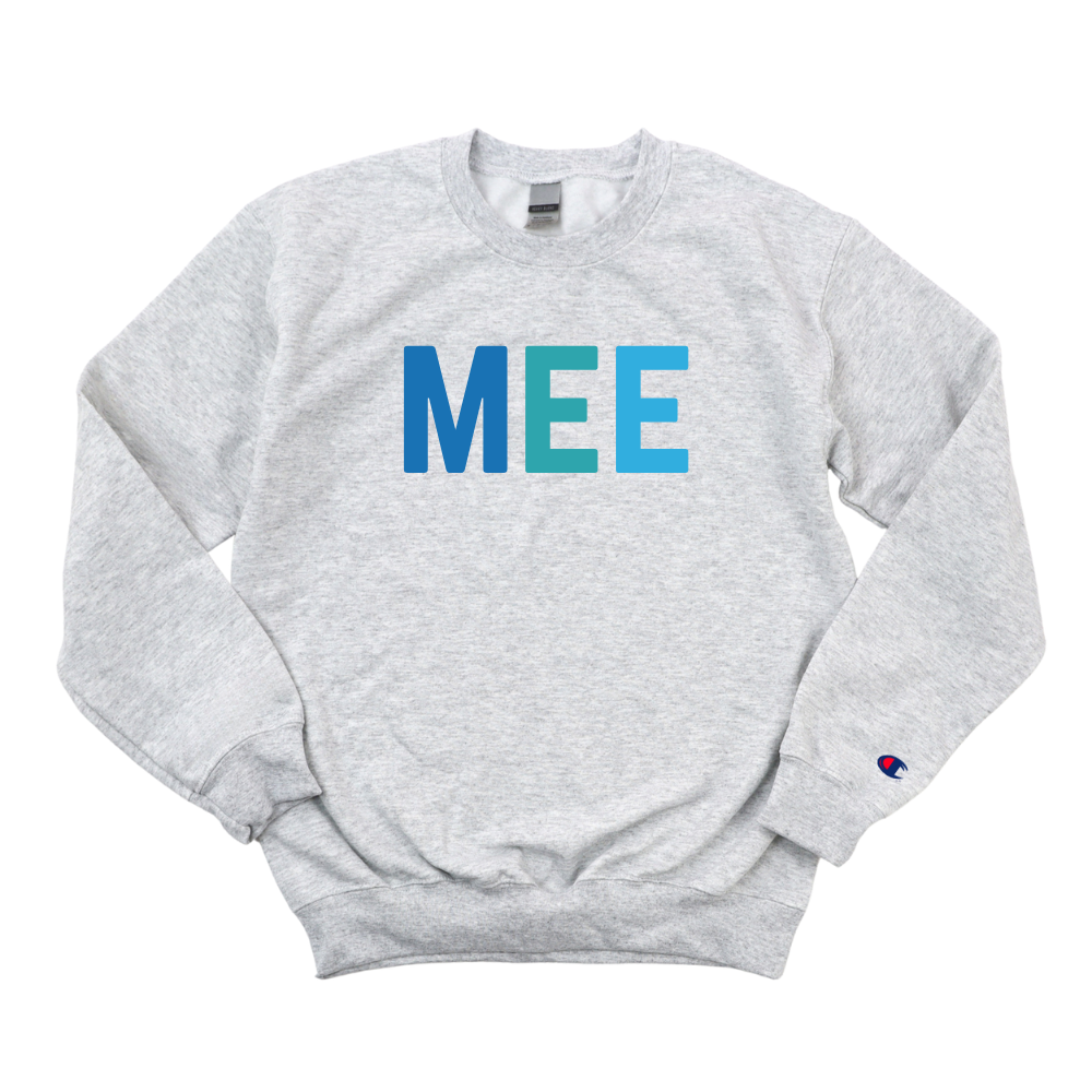 MULTICOLOR BLUE MEE CHAMPION CREWNECK