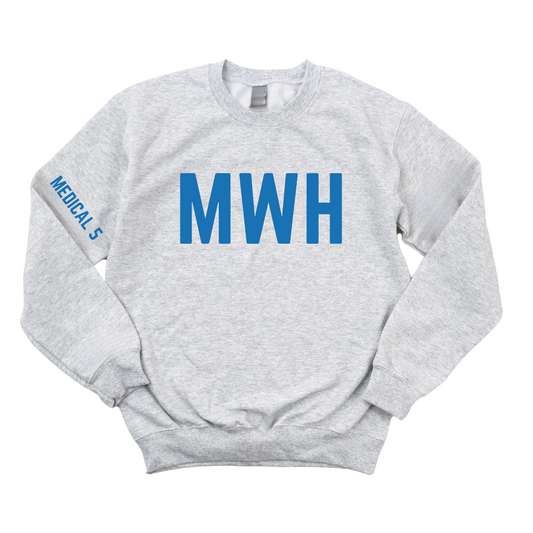 ROYAL BLUE MWH MEDICAL 5 CHAMPION CREWNECK