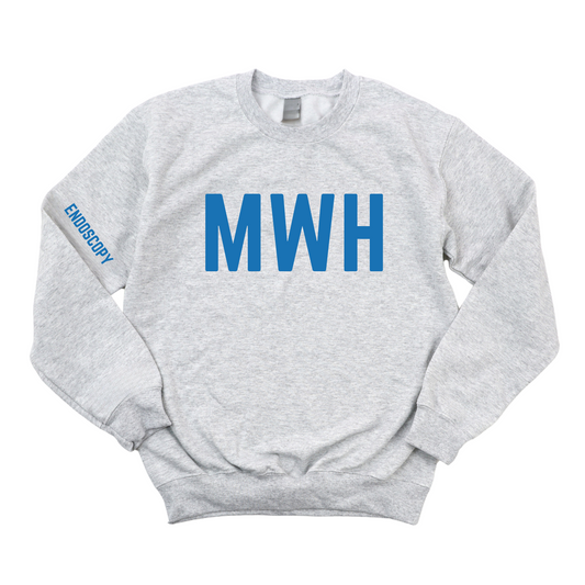ROYAL BLUE MWH NDOSCOPY CHAMPION CREWNECK