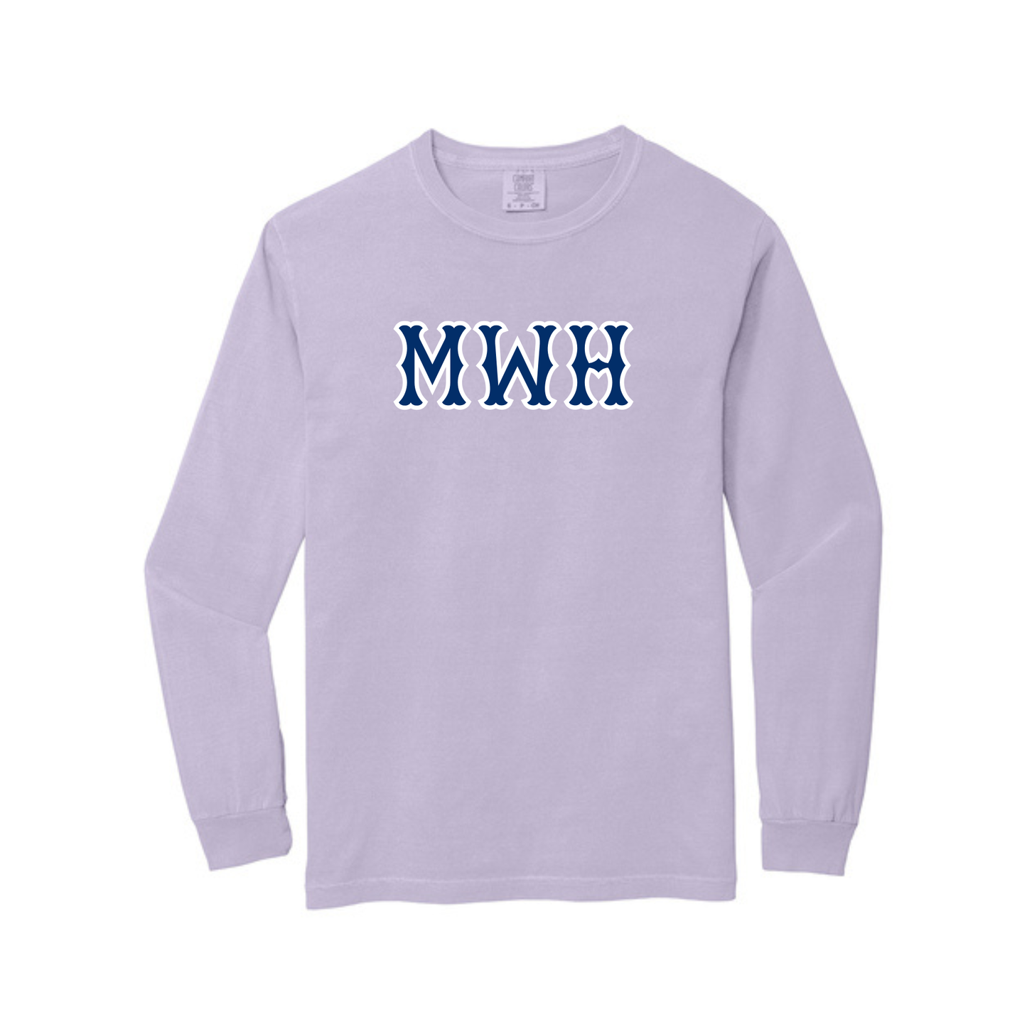 MWH NAVY SOX LETTERS LONG SLEEVE