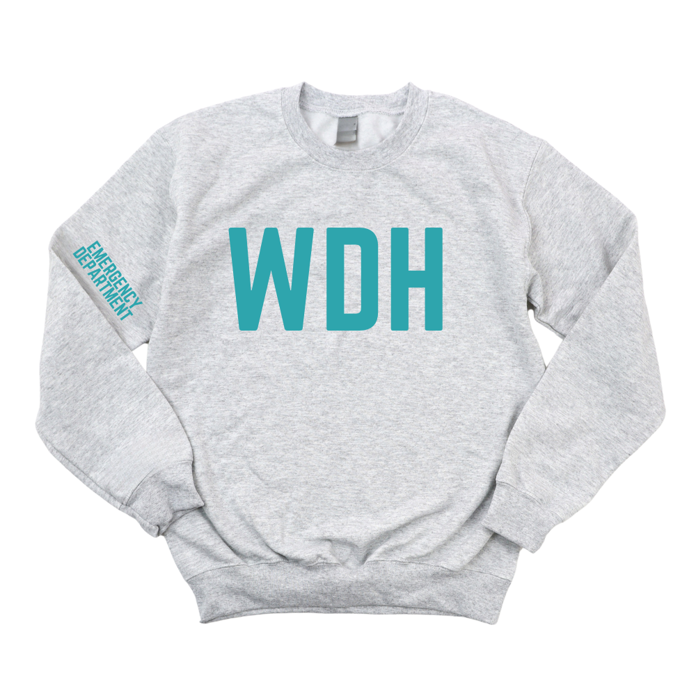 TEAL WDH EMERGENCY DEPARTMENT - CHAMPION CREWNECK