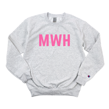 PINK MWH RN CHAMPION CREWNECK - CLEARANCE