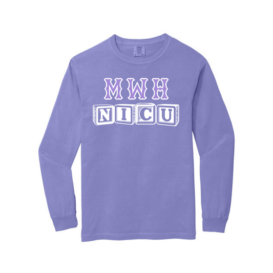 MWH BLOCK LETTERS NICU LONG SLEEVE