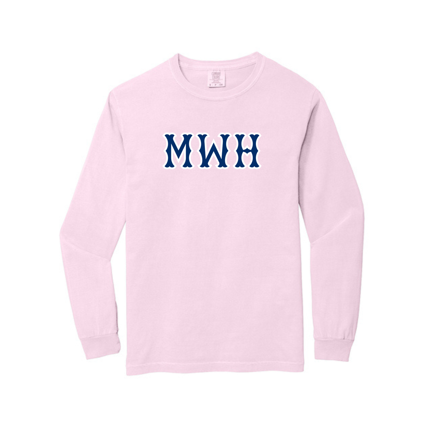 MWH NAVY SOX LETTERS LONG SLEEVE