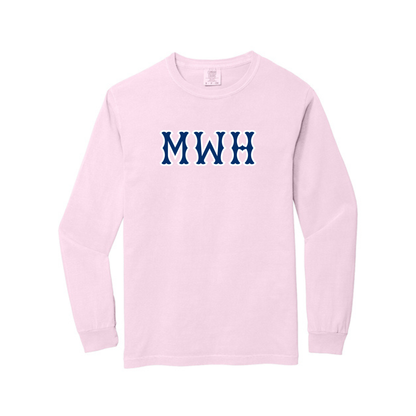 MWH NAVY SOX LETTERS LONG SLEEVE
