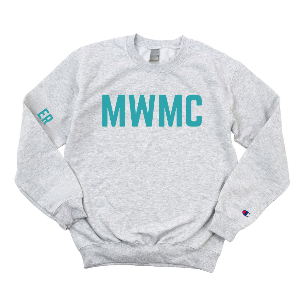 TEAL MWMC ER RN CHAMPION CREWNECK