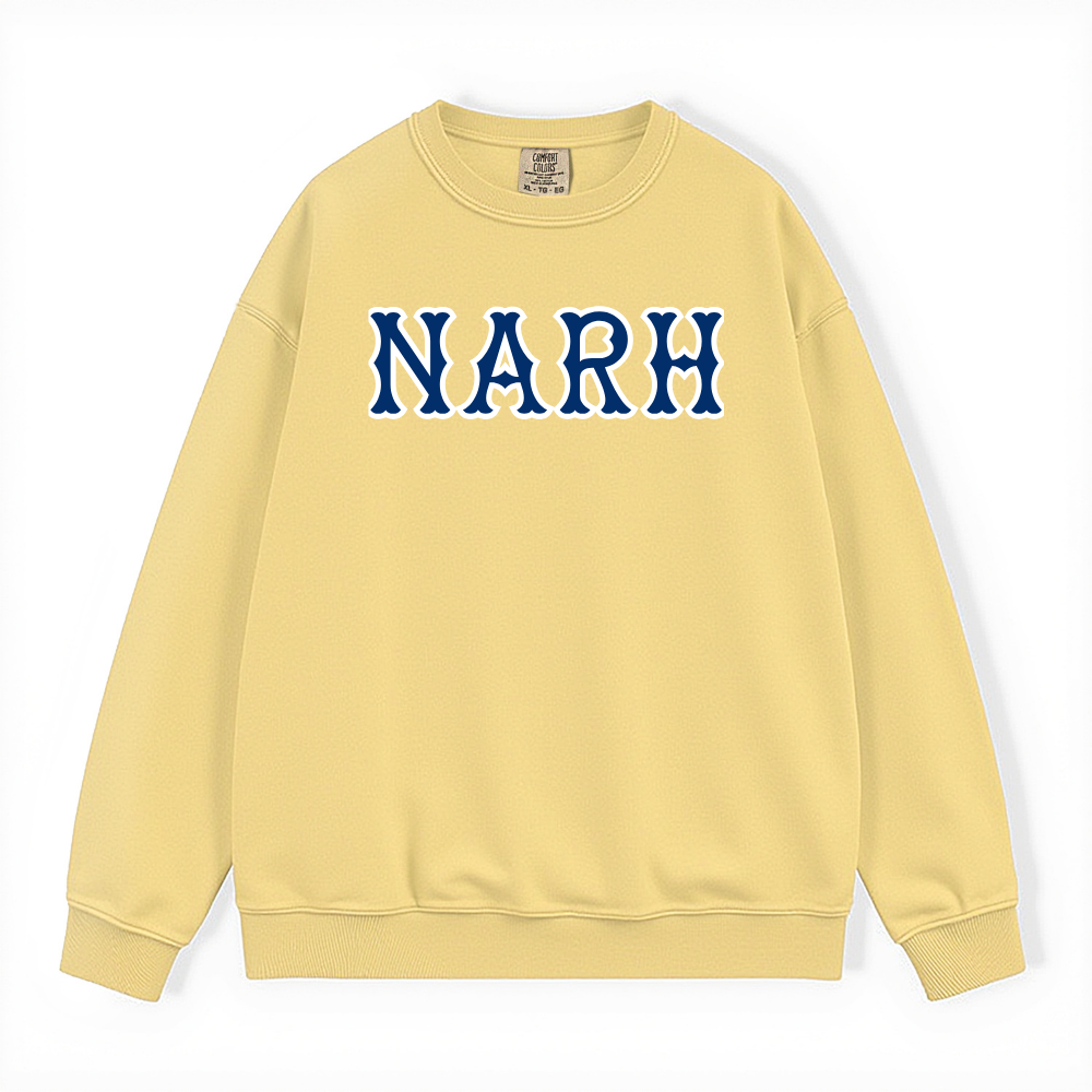 NARH NAVY SOX LETTERS CREWNECK