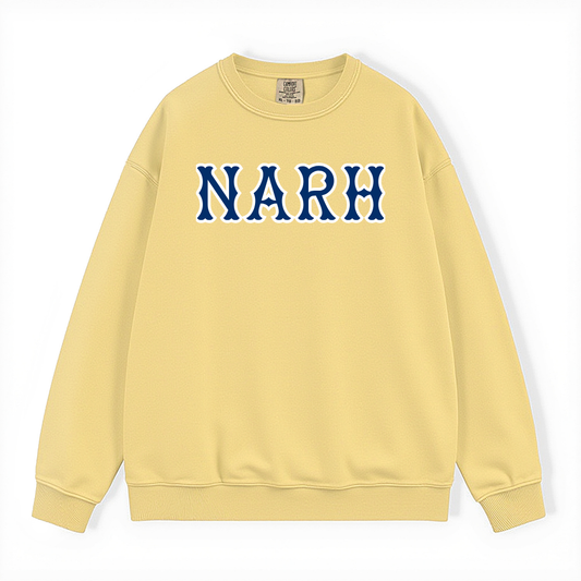 NARH NAVY SOX LETTERS CREWNECK